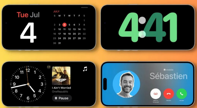 宁都苹果手机维修分享iOS17横屏充电待机显示有什么好处 