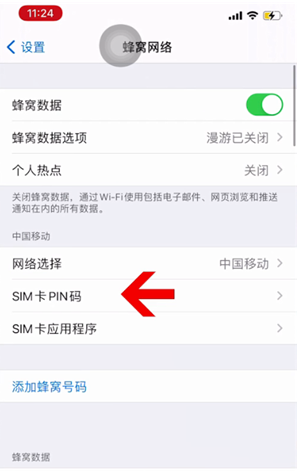 宁都苹果14维修网分享如何给iPhone14的SIM卡设置密码 