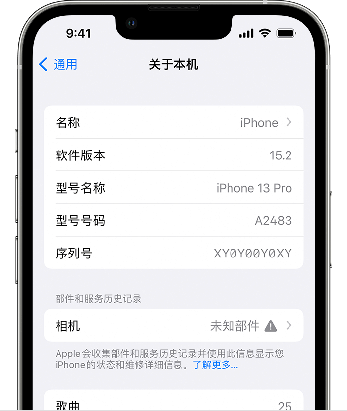 宁都苹果维修分享iPhone 出现提示相机“未知部件”是什么原因？ 