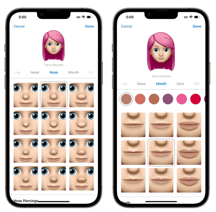 宁都苹果手机维修分享​iOS 16中的拟我表情有了哪些变化和升级 